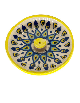  Hand-Painted Ceramic Incense Holder