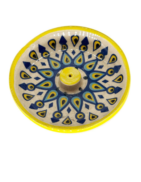  Hand-Painted Ceramic Incense Holder