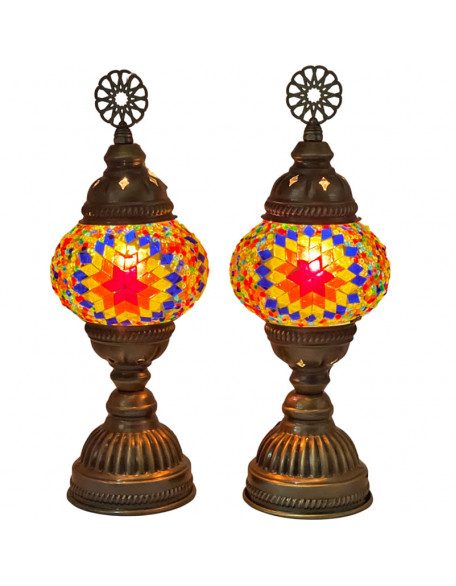 Set of 2 Table Lamps 4" 