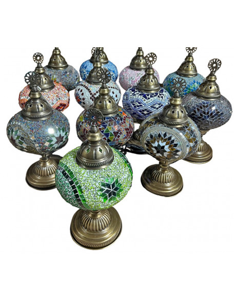 Mosaic Table Lamps 6" Glass