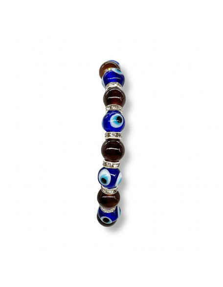 Lucky Eye Blue and Brown Bracelet