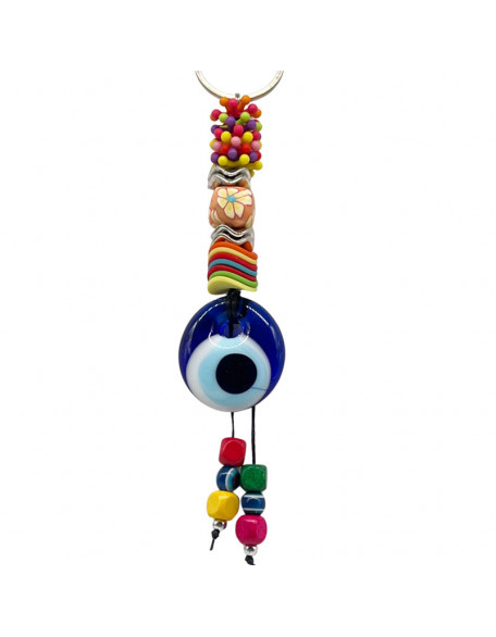 Lucky Eye Happy Beads Keychain EEKH
