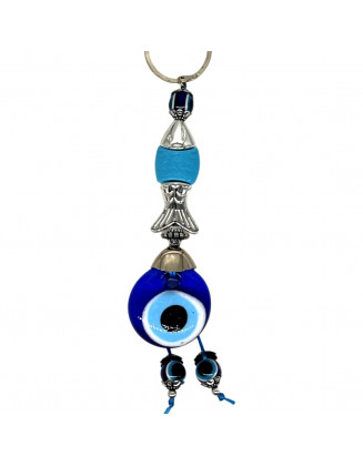 Lucky Eye Blue Fish Keychain EEK