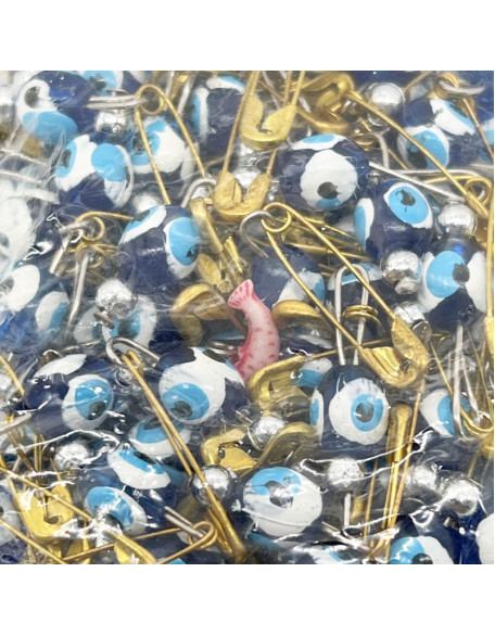 Lucky Eye Plastic Pin Set of 12