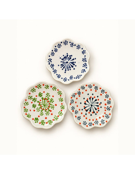 Meze Bowls — Set of 3 — White Garden