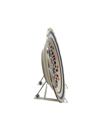  Hand Painted Garden Plate 10 Inches Wide