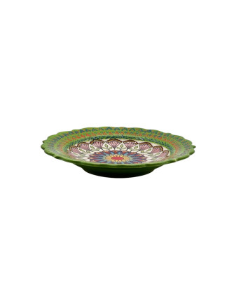  Hand Painted Garden Plate 10 Inches Wide