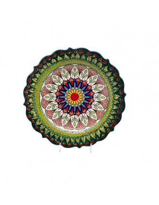  Hand Painted Garden Plate 10 Inches Wide