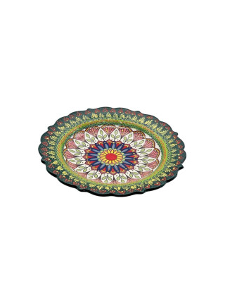  Hand Painted Garden Plate 10 Inches Wide