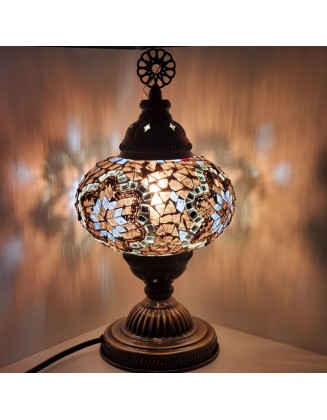 Mosaic Table Lamps 6" Glass