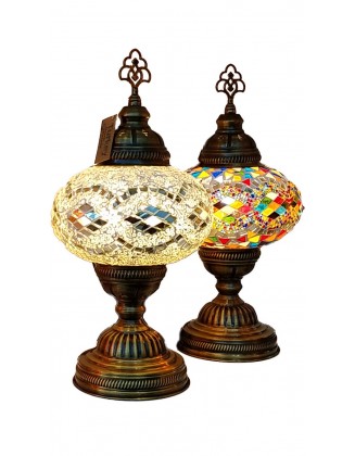 Mosaic Table Lamps 6" Glass
