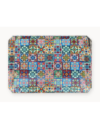 Tin Rolling Tray — Colorful Mosaic