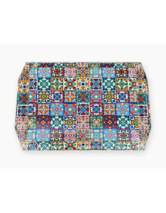 Tin Rolling Tray — Colorful Mosaic