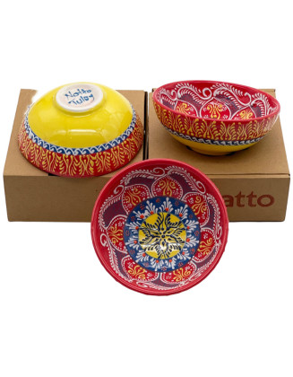 Set Of 3 special Hand Painted 5" Bowls