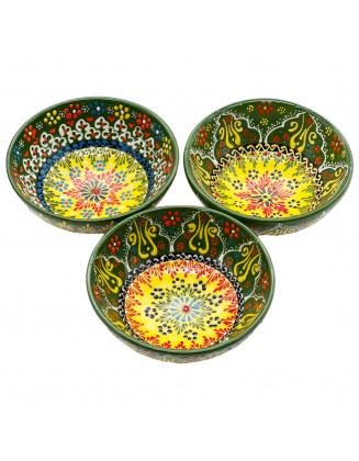 Set Of 3 special Hand Painted 5" Bowls