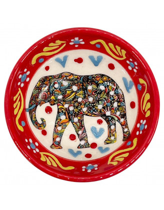  Mini 3" Red Elephant Bowl 