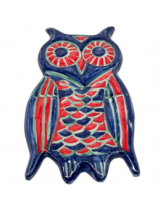 Owl Hand-Painted Ceramic Hanging