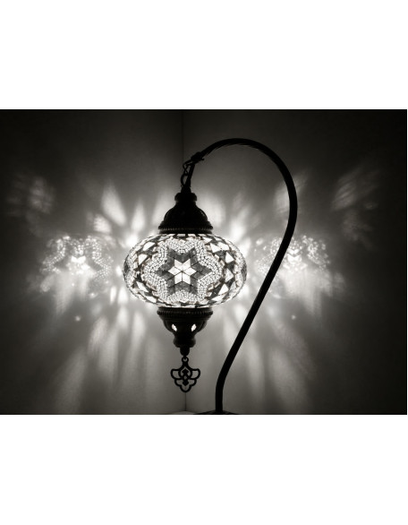 Half Heart  6" Glass Table Top Lamp