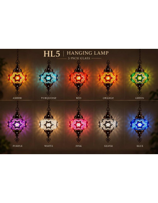 HL5 Hanging Lamp — 5" Glass