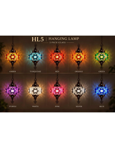HL5 Hanging Lamp — 5" Glass