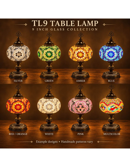 TL9 Table Lamp — 9" Glass — Coming Soon