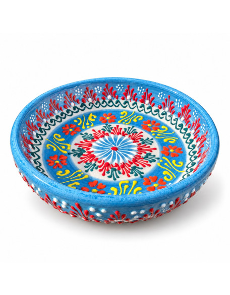 3″ × 1″ Lace Design Hand-Painted Bowl — 4 Colors