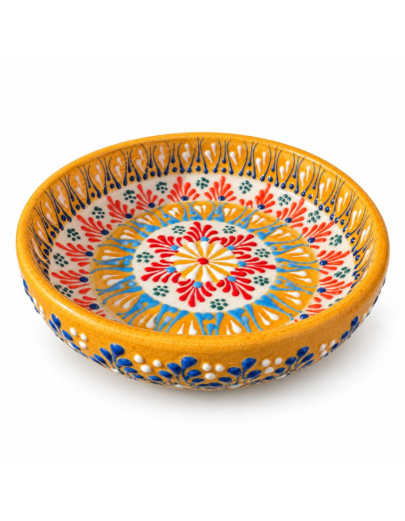 3″ × 1″ Lace Design Hand-Painted Bowl — 4 Colors