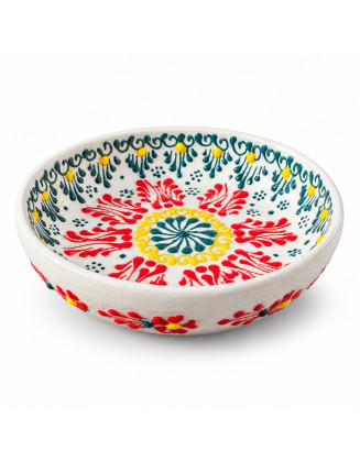 3″ × 1″ Lace Design Hand-Painted Bowl — 4 Colors