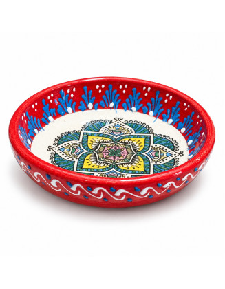 4″ × 1″ Hand-Painted Ceramic Bowl — 10 Colors