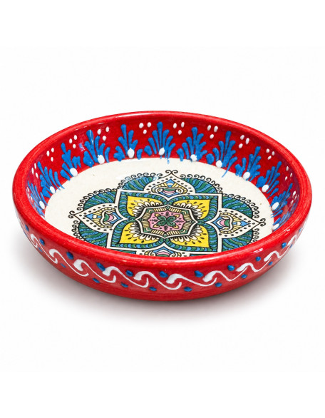 4″ × 1″ Hand-Painted Ceramic Bowl — 10 Colors