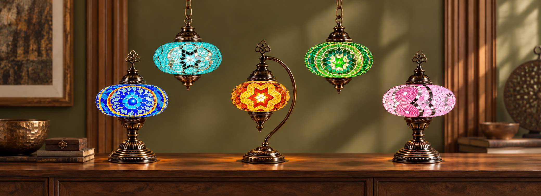 Mosaic Lamps — handcrafted collection